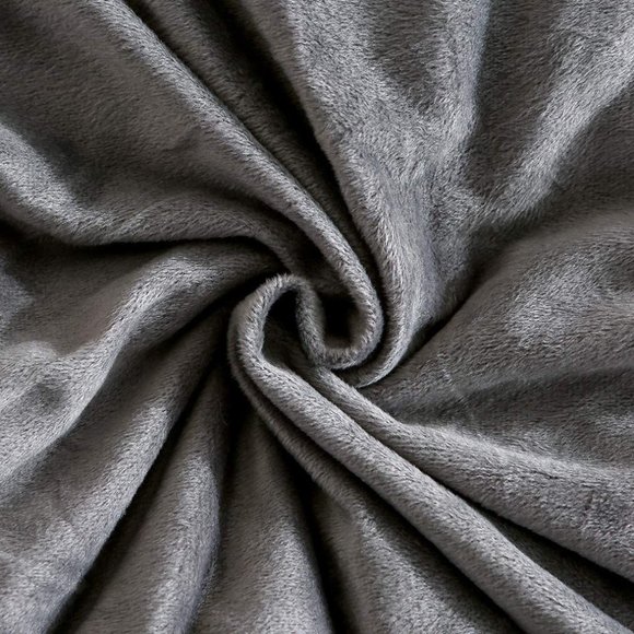 Charcoal Queen Faux Fur Comfy Plush Shaggy Duvet Cover Set Luxury Velvet w … - Picture 3 of 6